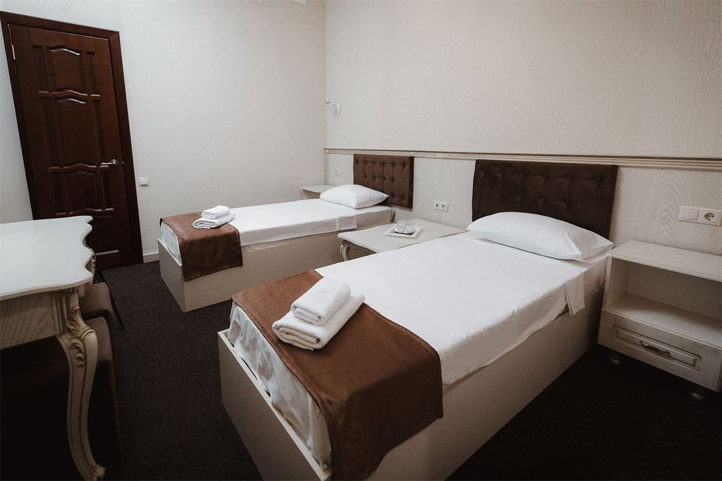 Кураж — Двухместный номер с 2 отдельными кроватями эконом без окна