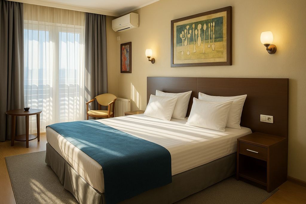 Авангард — Двухместный номер с 1 кроватью или 2 раздельными делюкс с балконом