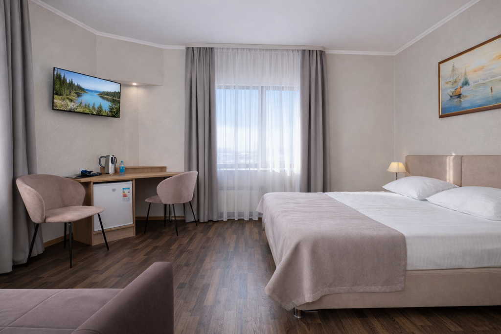 Kaunis — Двухместный номер с 2 отдельными кроватями или 1 кроватью улучшенный с видом на озеро