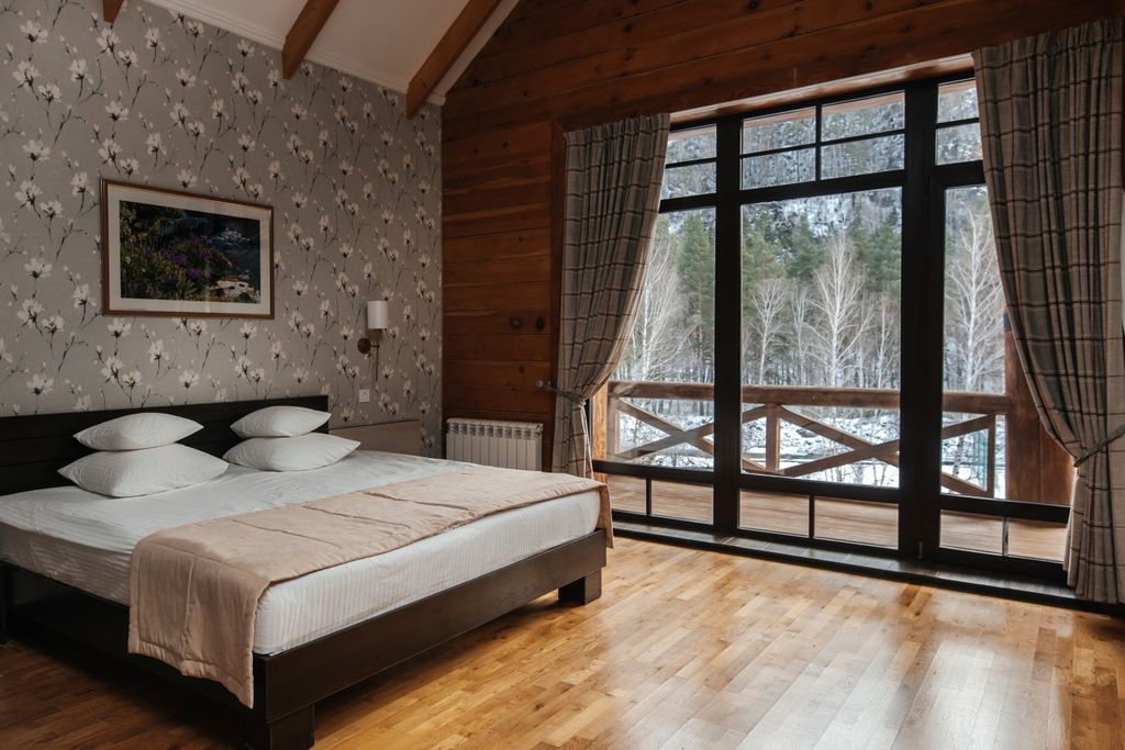 Марьин остров — Двухместный номер с 1 кроватью в корпусе Правительственный студия+, вид на реку