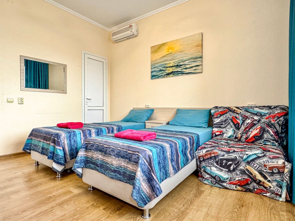 Ежевика — Трёхместный номер стандарт с видом на город