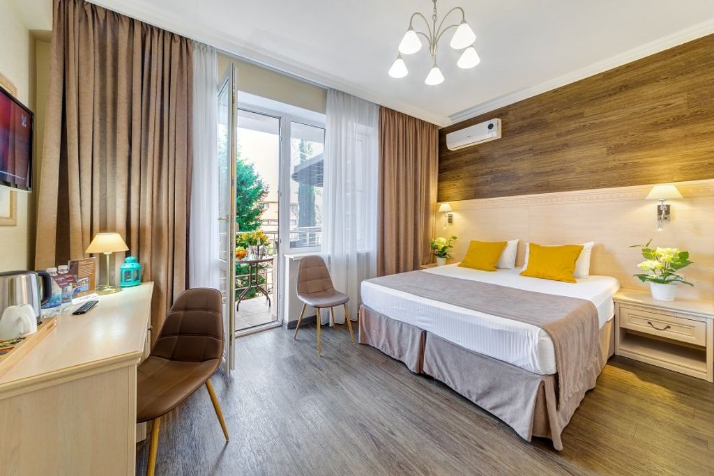 Астель Вилла — Двухместный номер с 1 кроватью улучшенный с балконом