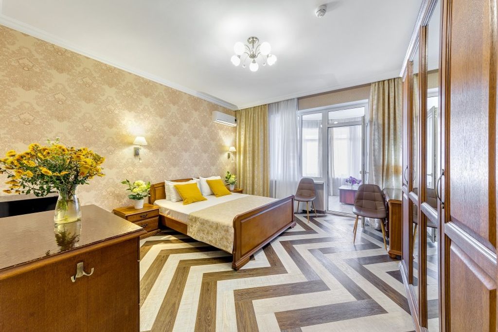 Астель Вилла — Трёхместный номер или 2 отдельными кроватями полулюкс с террасой