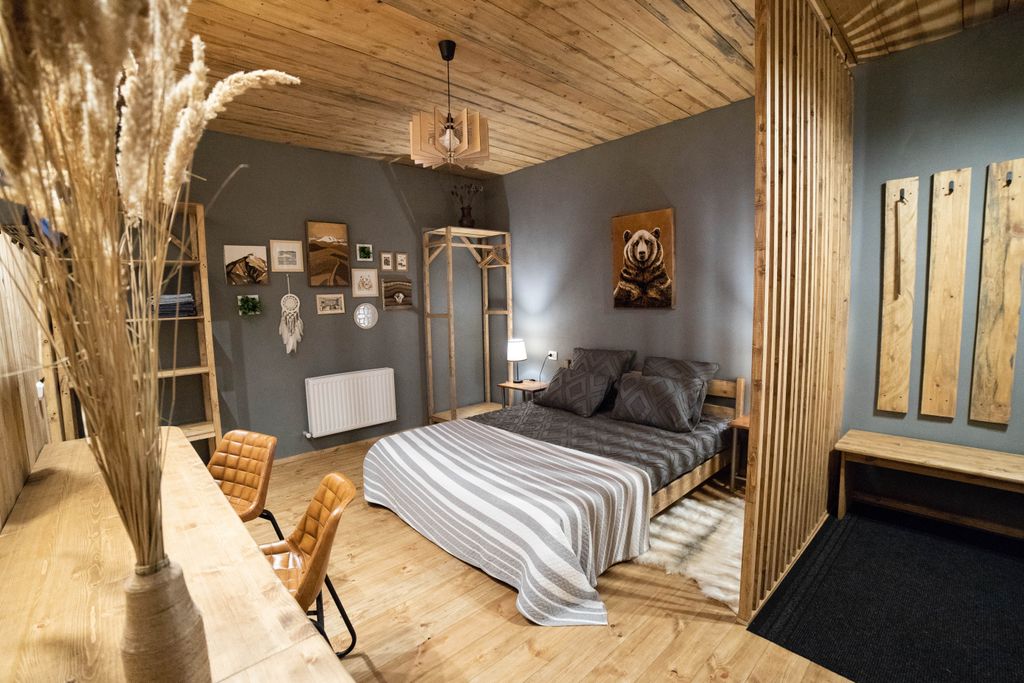 Большой Кавказ Лофт — Двухместный номер с 1 кроватью серый