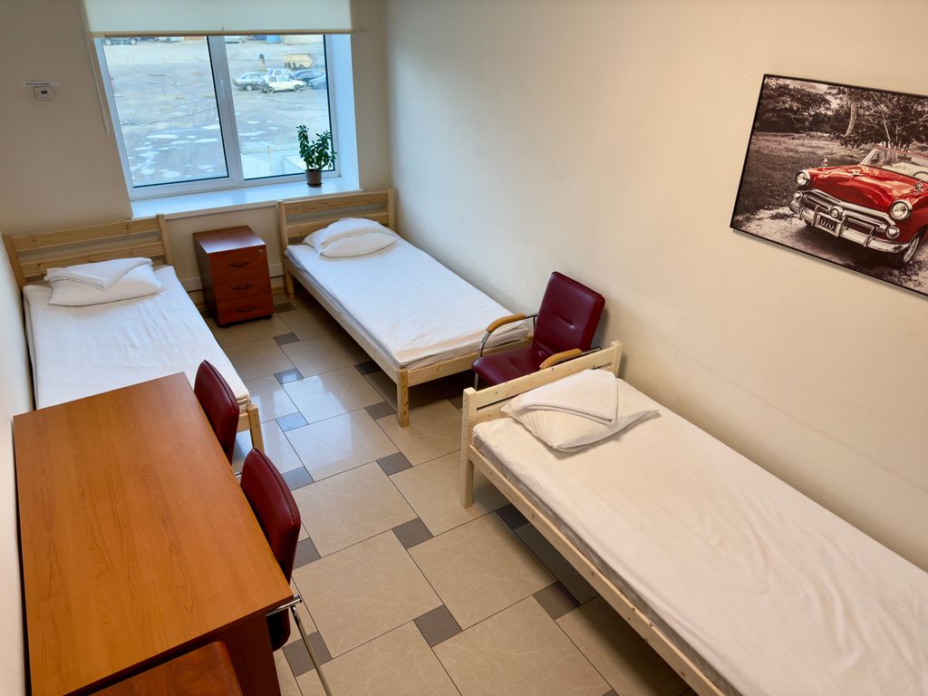 Невский — Трёхместный номер с 3 односпальными кроватями и электронным замком