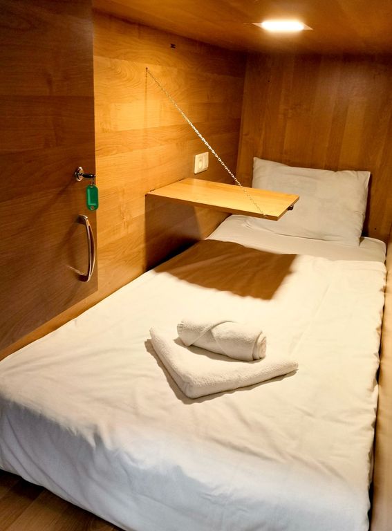 Mariel — Многоместный смешанный номер Brown capsules - Нижнее спальное место в общей 8-ми местной комнате для мужчин и женщин 4 капсул