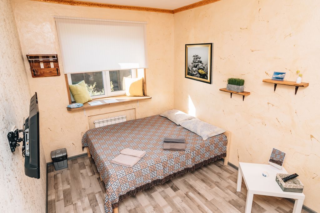 Loft — Семейный номер с 1 двуспальной кроватью и 1 двухъярусной кроватью