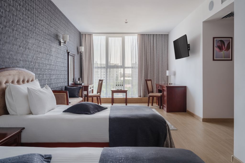 Гранд-отель Marins Астрахань — Двухместный номер с 2 отдельными кроватями Стандарт