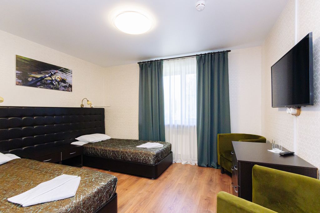 На Чеснаве — Двухместный номер с 2 отдельными кроватями двухкомнатный номер Family