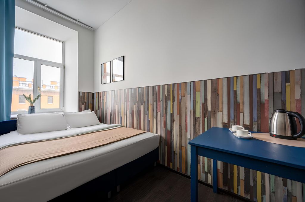 РиверСайд Невский — Двухместный номер с 2 отдельными кроватями с видом на город и с удобствами