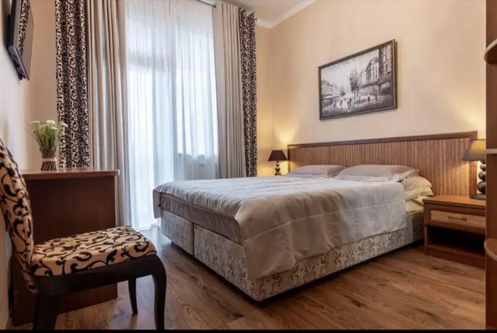 Апельсин на Цветочной в Сириусе — Двухместный номер с 2 отдельными кроватями эконом