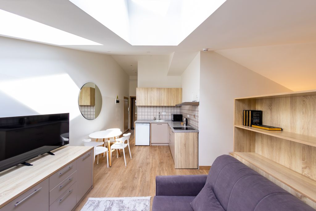 Karl House — Апартаменты студия комфорт с мансардными окнами