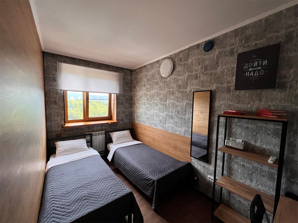 Enisey — Двухместный номер с 2 отдельными кроватями бюджетный с видом на реку