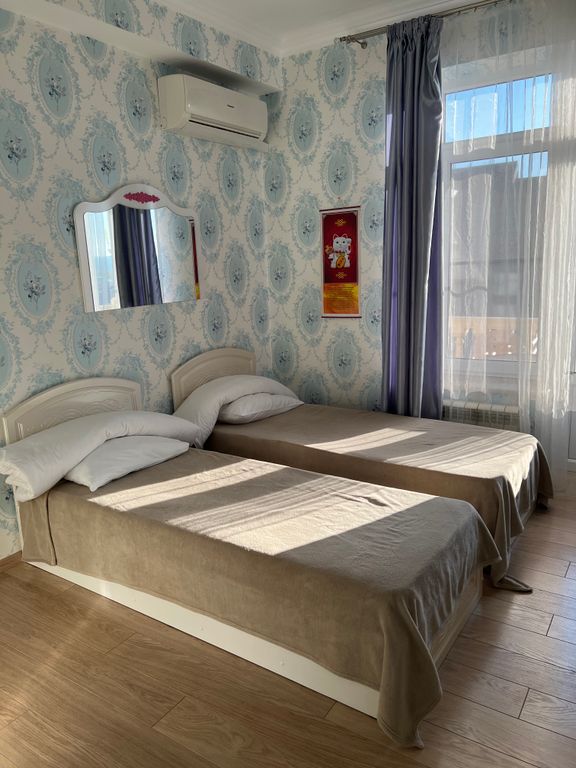 Краснополянская — Двухместный номер с 2 отдельными кроватями улучшенный с видом на море