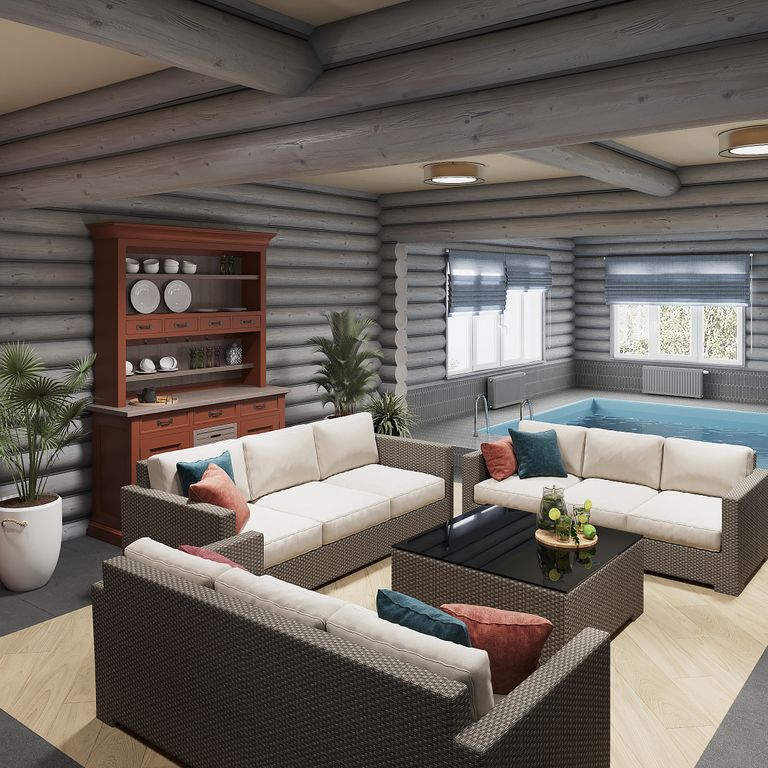 Звенигород — Дом Коттедж с бассейном и сауной