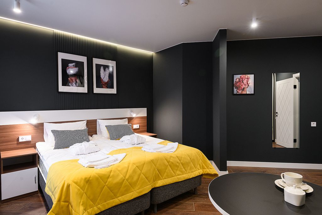 Демократ на Краснопутиловской — Двухместный номер с 1 кроватью комфортный полулюкс