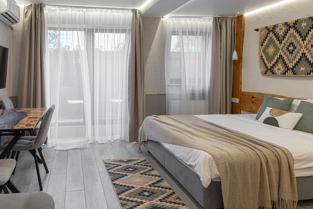 Бергамо — Двухместный номер с 1 кроватью и с двуспальным диваном Люкс Горы