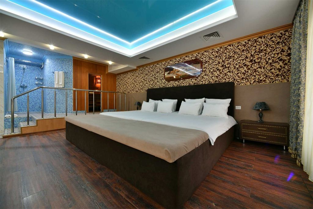 Малибу — Двухместный номер с 1 кроватью люкс с сауной