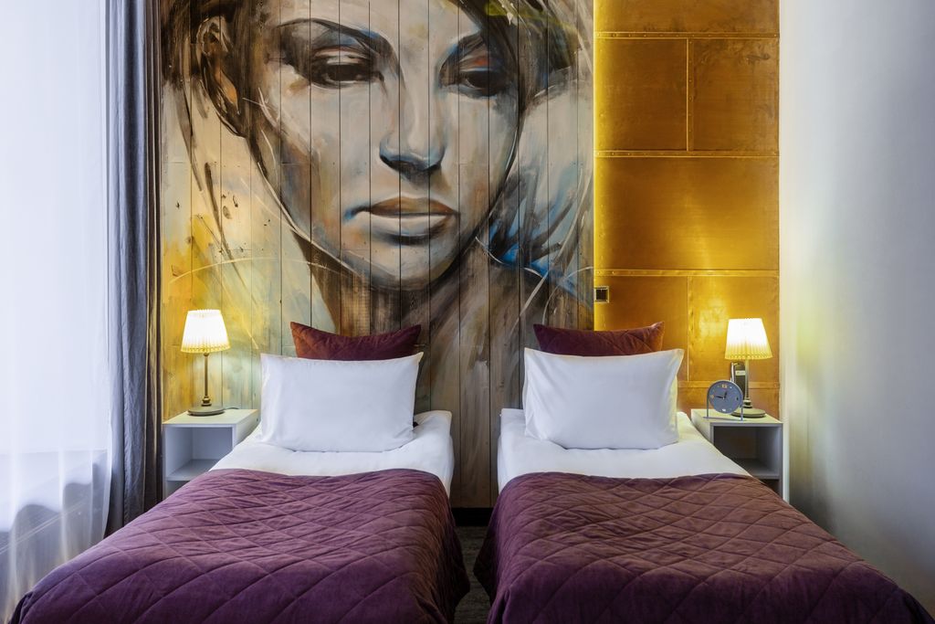 Станция Премьер S10 — Двухместный номер с 1 кроватью или 2 раздельными Art стандарт