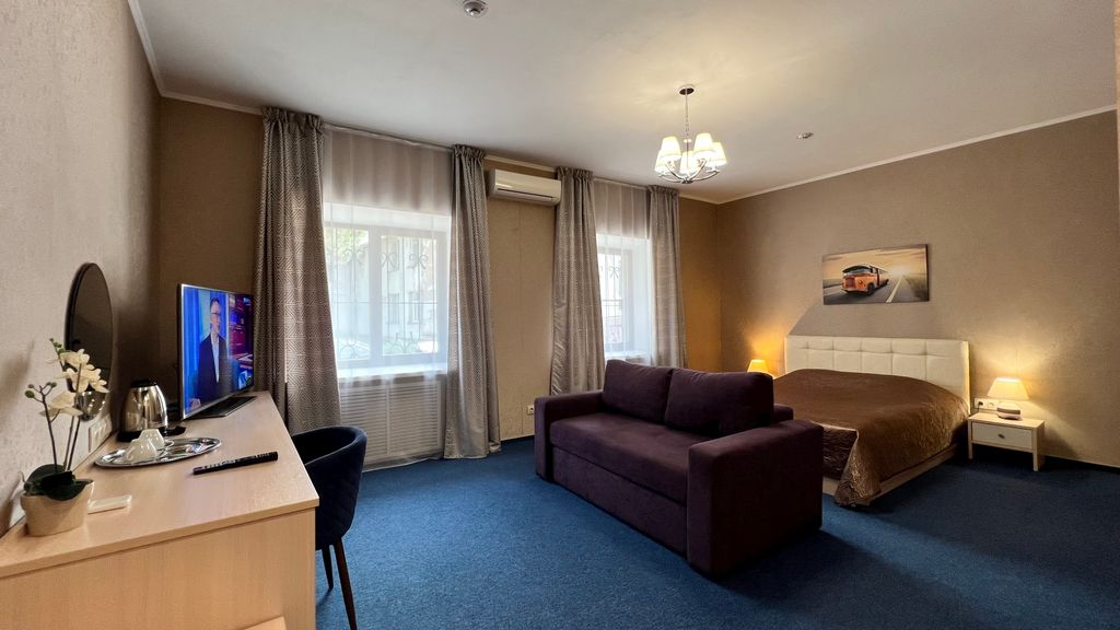 Бизнес отель Кострома — Двухместный номер с 1 кроватью люкс однокомнатный