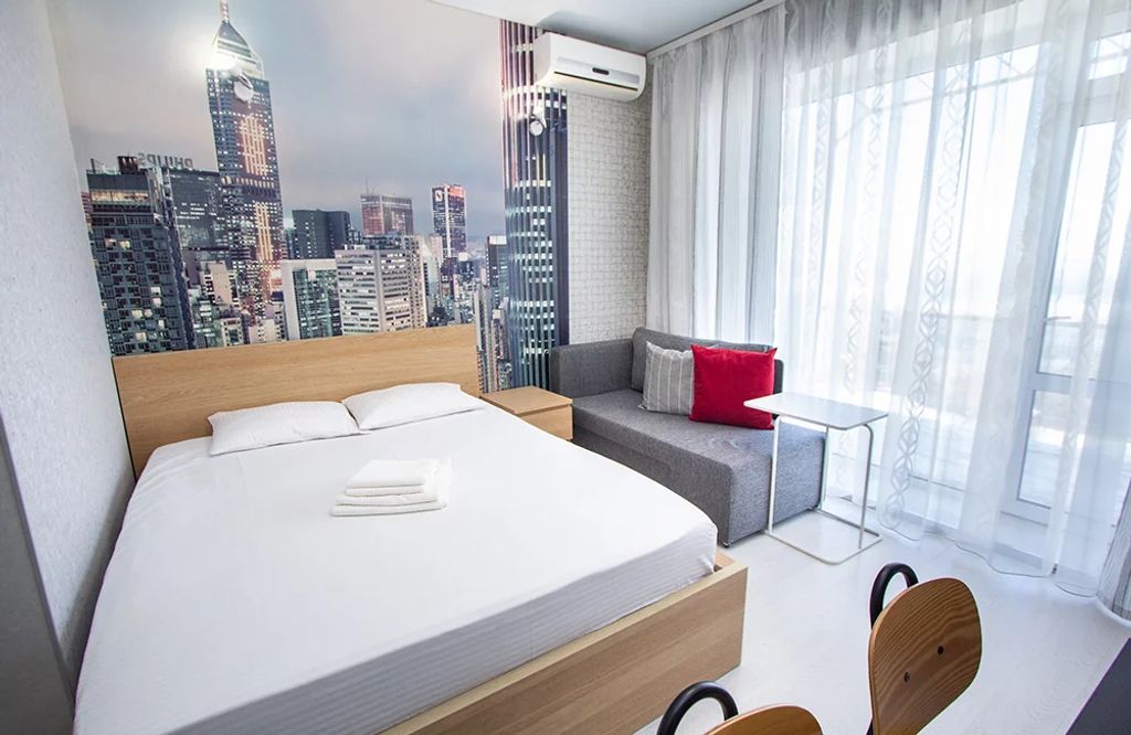 Green Home — Апартаменты студия с кухней двухместная