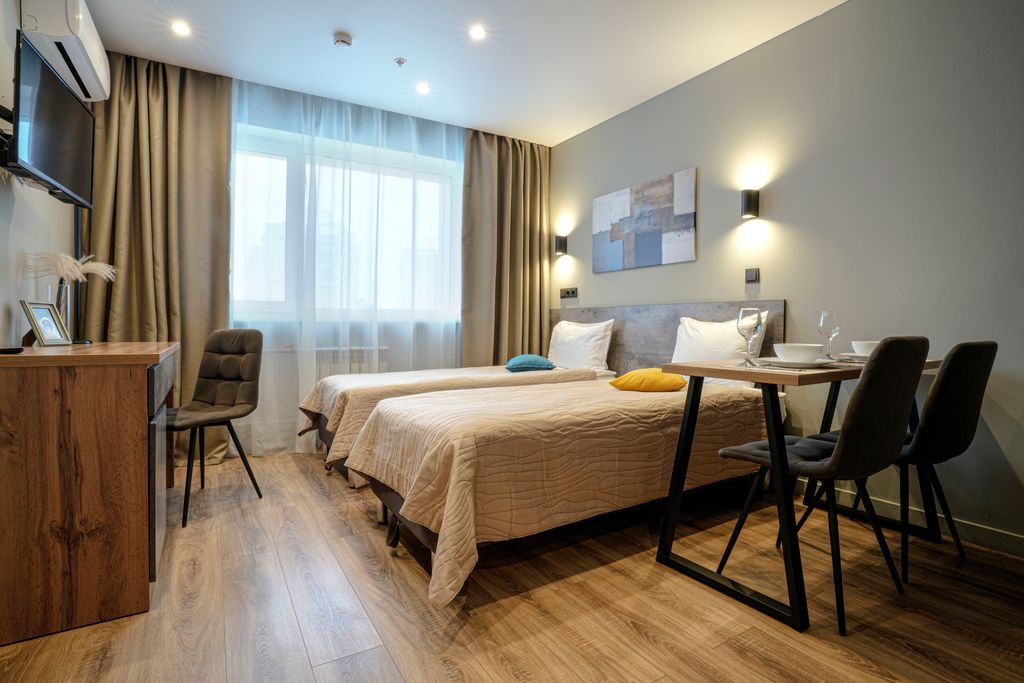 Ваш Салют Апарт — Апартаменты Делюкс с двумя раздельными кроватями