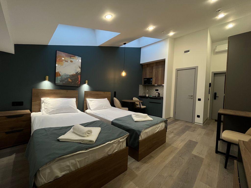 Port Comfort by Sennaya Square 4* — Апартаменты Студия комфорт мансарда с 2 раздельными кроватями
