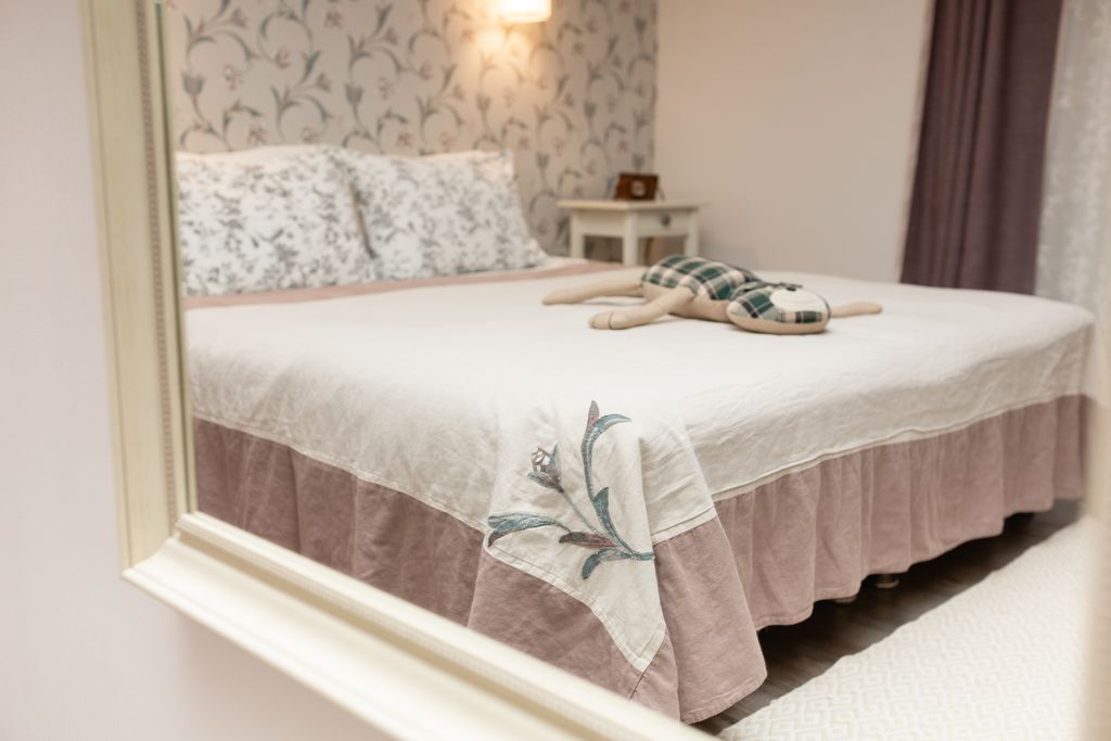 Скворечник — Двухместный номер с 1 кроватью №6 семейный номер на цокольном этаже