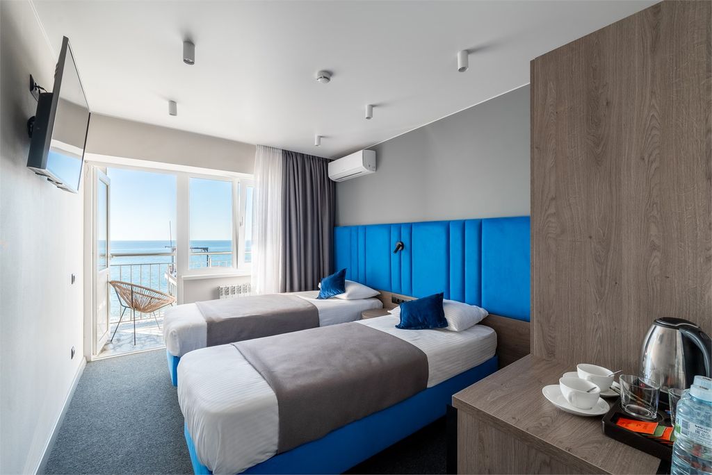 Охотник — Двухместный номер с 2 отдельными кроватями TWIN с видом на море