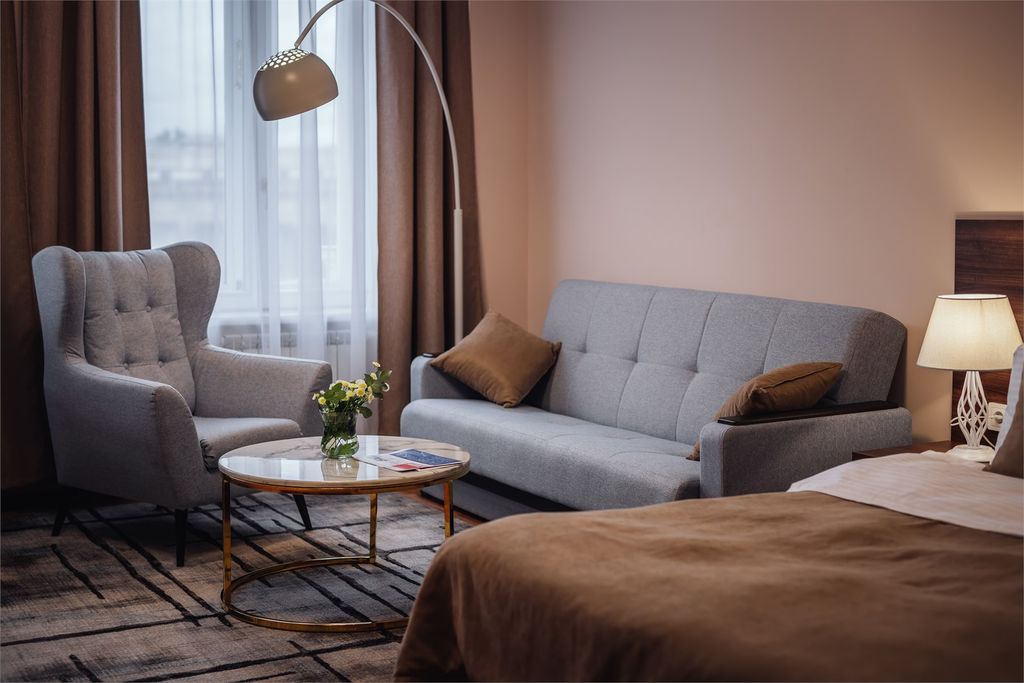 Kempf Nevsky — Двухместный номер с 1 кроватью люкс с балконом