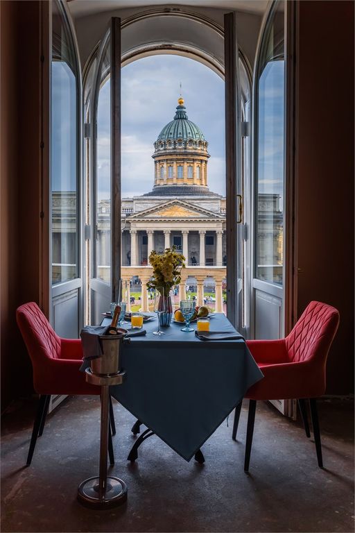 Kempf Nevsky — Двухместный номер с 1 кроватью люкс с балконом и видом на Казанский собор