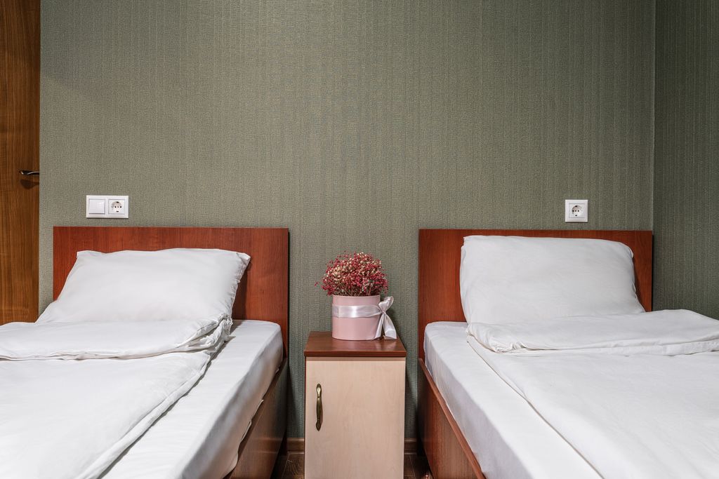 Солнечный — Двухместный номер с 2 отдельными кроватями стандарт с балконом