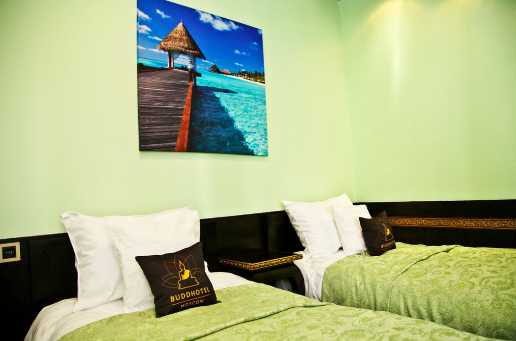 БуддОтель — Двухместный номер с 2 отдельными кроватями люкс