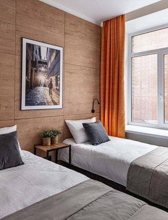 Greenfeel Петрозаводск — Двухместный номер с 2 отдельными кроватями стандарт