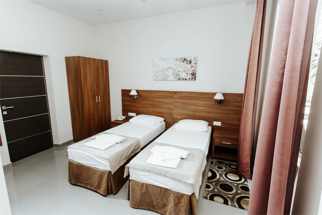 Арт — Двухместный номер с 2 отдельными кроватями комфорт с видом на город