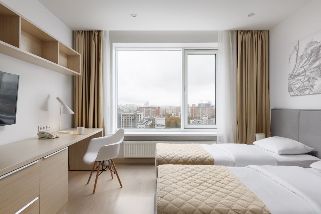 YES Botanica — Апартаменты Стандарт с двумя раздельными кроватями (Высшая категория)