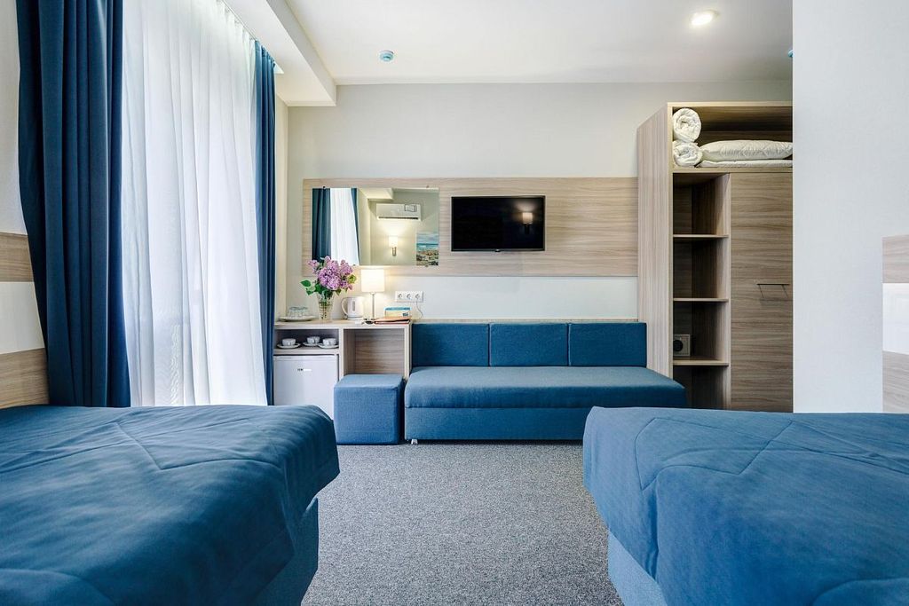 Песочная Бухта — Двухместный номер с 2 отдельными кроватями стандарт Корпус Одиссей