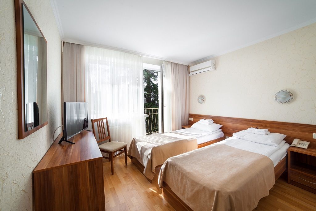 Песочная Бухта — Двухместный номер с 2 отдельными кроватями стандарт в корпусе Антей