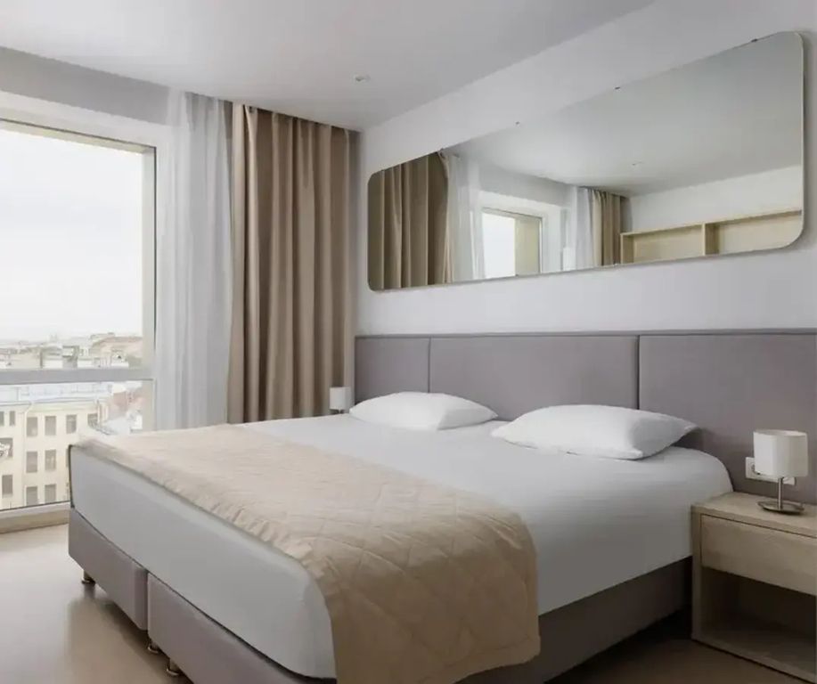 YES Марата — Двухместный номер с 1 кроватью стандарт с видом (первая категория)