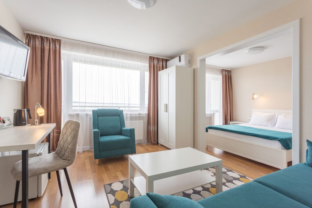 Спа-отель Карелия — Двухместный номер с 1 кроватью Джуниор Сюит с видом на озеро