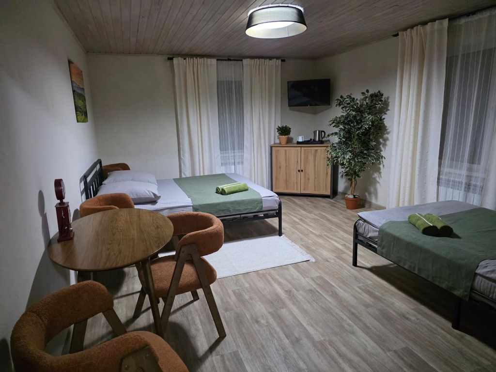 Удачный — Четырёхместный номер улучшенный с видом на горы