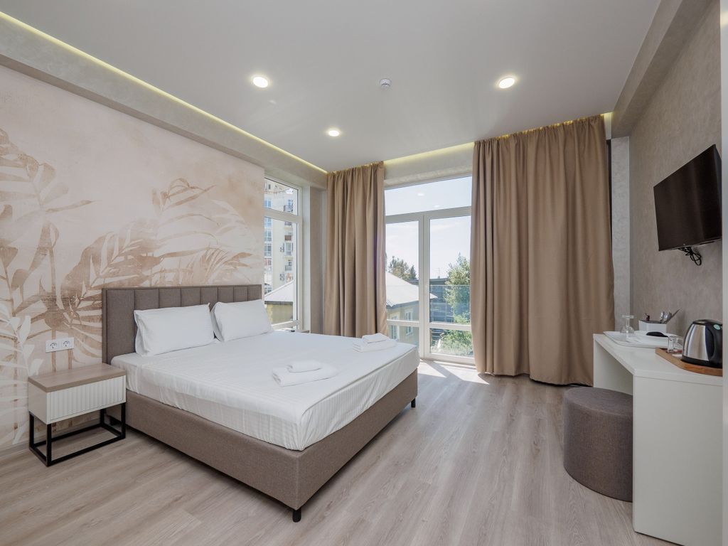 Резиденция Каскад — Двухместный номер с 1 кроватью Делюкс с двуспальной кроватью