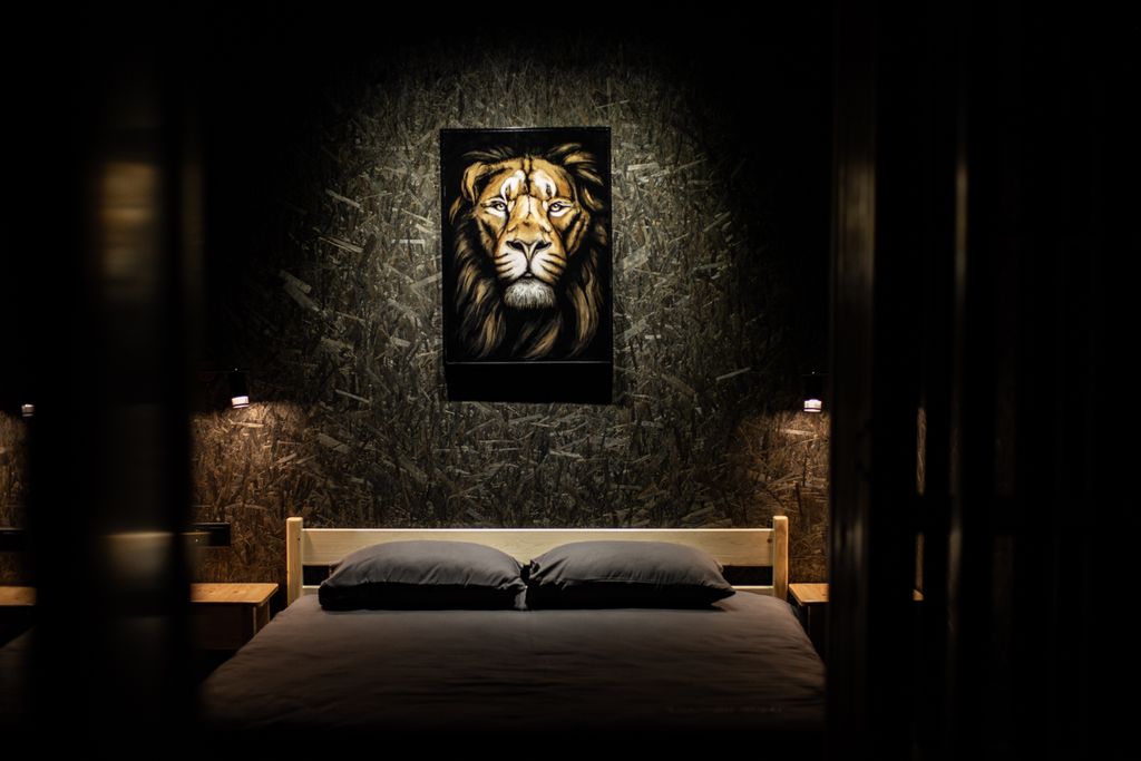 Большой Кавказ Лофт — Двухместный номер с 1 кроватью черный