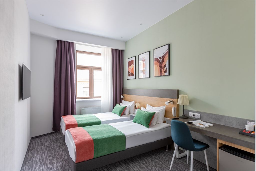 Станция Премьер S12 — Двухместный номер с 1 кроватью или 2 раздельными Классик