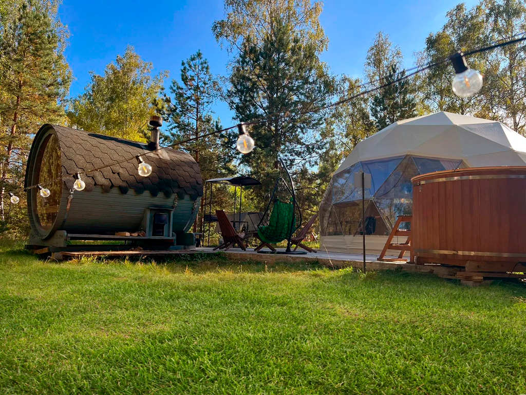 Астрале парк — Купол кассиопея домик с финской баней