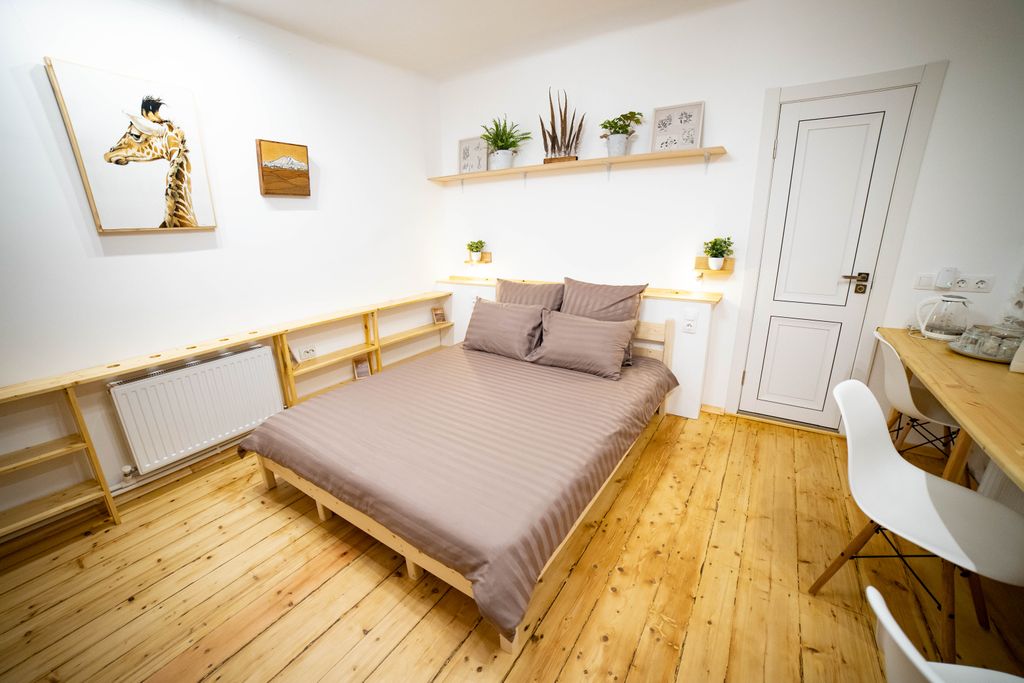 Большой Кавказ Лофт — Двухместный номер с 1 кроватью Белый