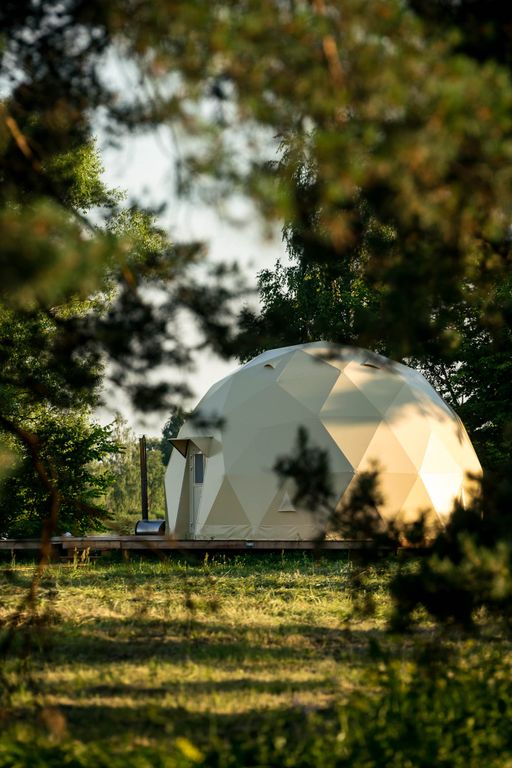 Точка Немо — Дом геокупол с видом на Волгу c купелью