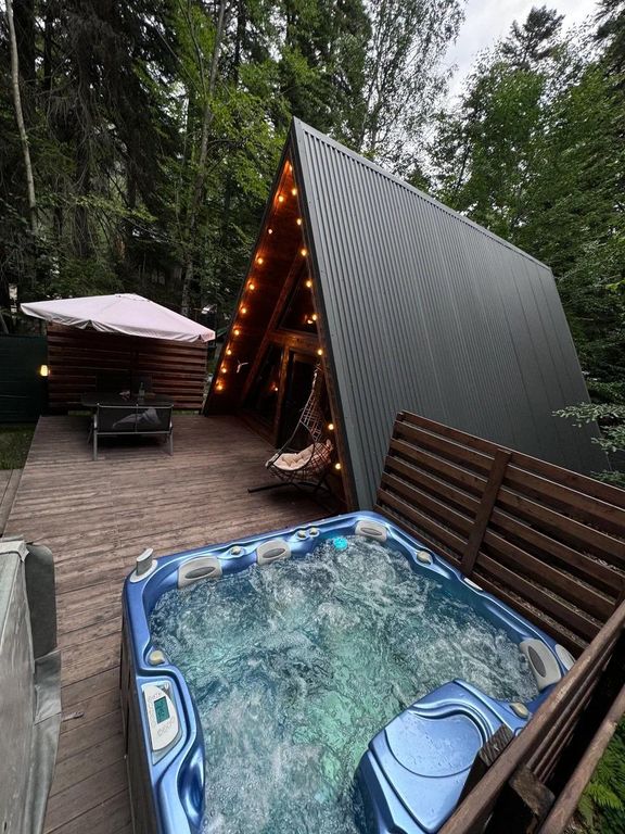 Экосфера — Дом A-Frame с джакузи