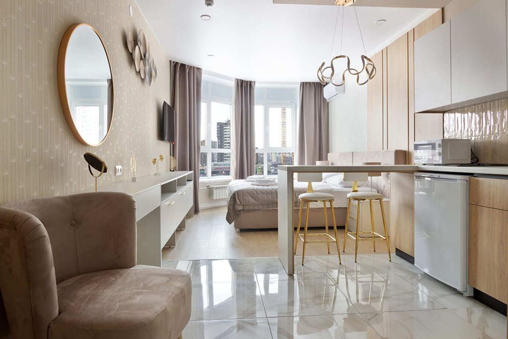 Карат Апарт — Двухместный номер с 1 кроватью studio deluxe