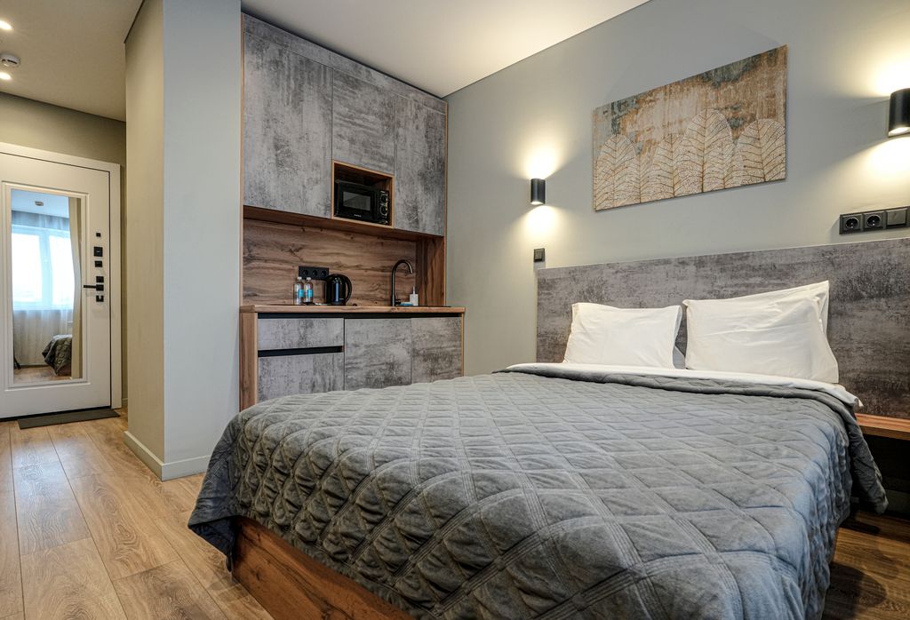 Ваш Салют Апарт — Двухместный номер с 1 кроватью Комфорт